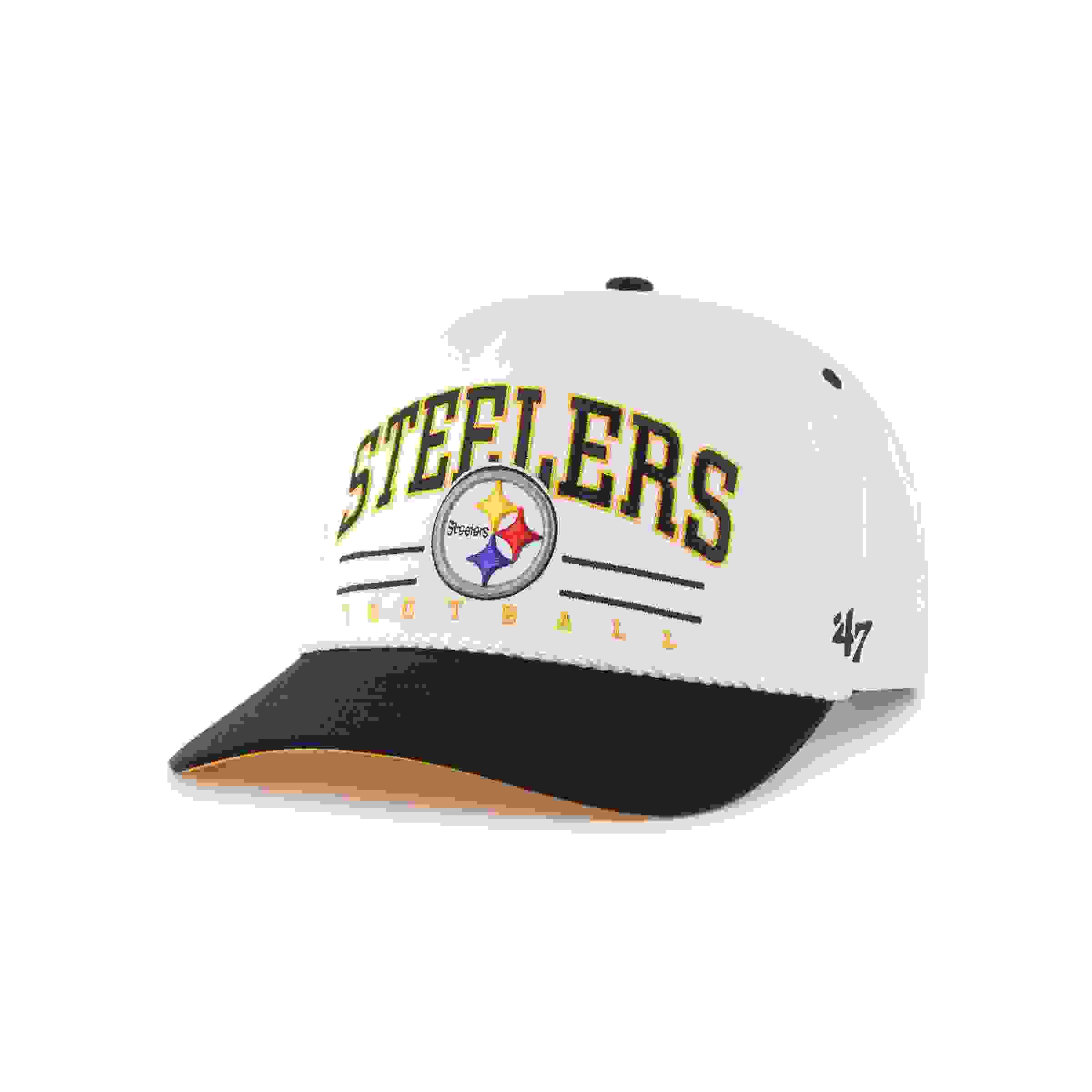 47 Pittsburgh Steelers Roscoe Hitch White Snapback Cap